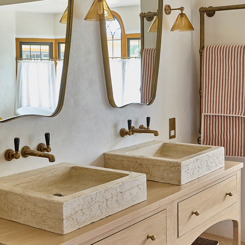Vasque à Poser En Pierre Naturelle Galet Wanda Collection - 30 Cm, Style Zen Pour Salle De Bain